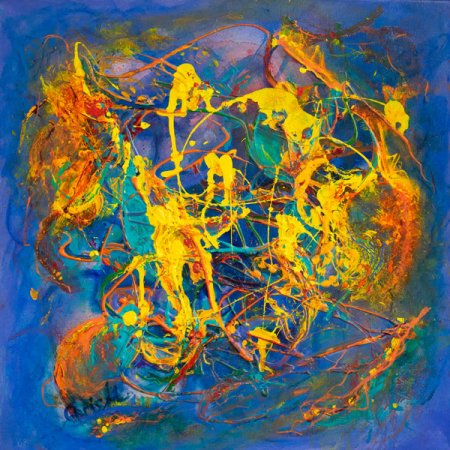 Autumn Rhapsody 2, Acrylic painting by Chris Marshall, Perth WA, FOR SALE