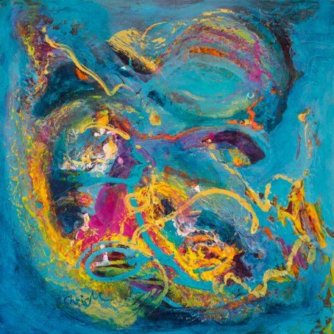 Colour Crazy, Mixed Media / Collage by Chris Marshall, Perth WA, FOR SALE